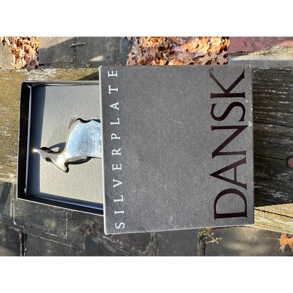 Dansk Designs Silver Reindeer Paperweight Danish Swedish Gifts Presents Retro - Picture 7 of 11